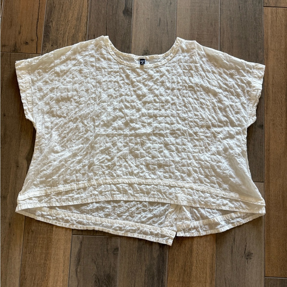 Dress To Kill Women’s One Size White Top Textured